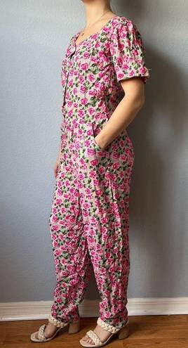 Nordstrom Vintage  Pink Floral Jumpsuit