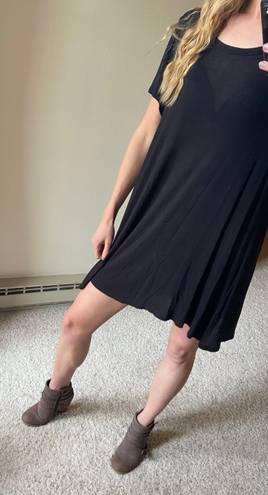 Acemi Black Cotton T-Shirt Dress