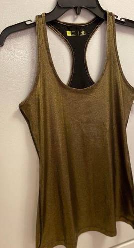 Xersion Gold Metallic Racerback Tank