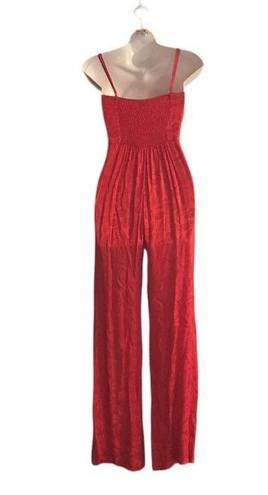 Nordstrom NWT  NSR Red Patterned Jumpsuit