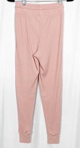 Anthropologie  X Daily Practice High Rise Ribbed Joggers: Blush Pink