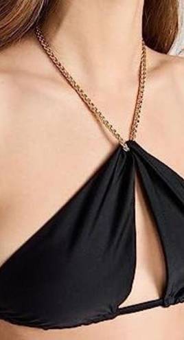 PilyQ New.  black chain bikini top. Medium. Retails $92