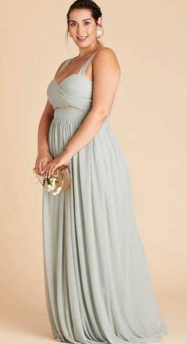 Birdy Grey Elyse Bridesmaid Dress Sage Green Mesh Size 1X