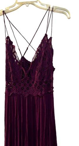 Free People  One Adella Maxi Slip plum