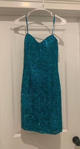 Scala Homecoming Dress Turquoise Size 4