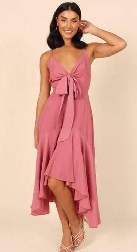 Petal and Pup  Mariana Rose Pink High Low Midi Dress XL