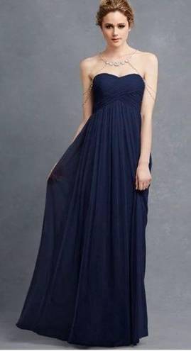 Donna Morgan Felicity Midnight Blue Formal Dress 4