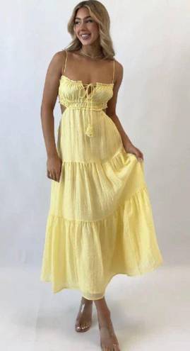 Hello Molly Yellow Maxi Dress