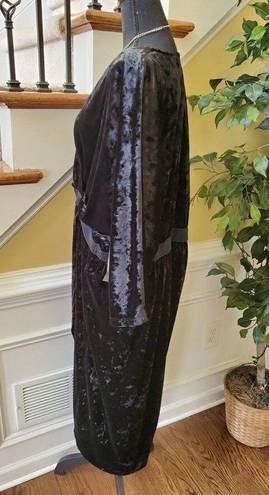 Krass&co Eva Mendes NY& Black Satin Dress Plus Size 3X