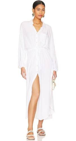 l*space L* Logan Midi Swim Cover Up Dress in White Size Small