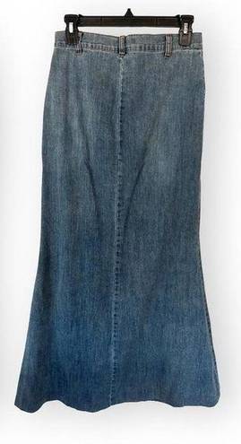 I am gia denim maxi skirt size small