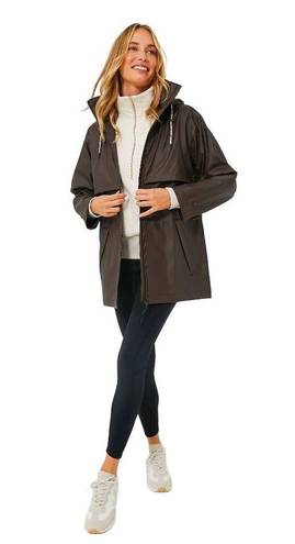 Varley  Alyssa Rain Jacket in Dark Truffle Small Womens Waterproof Trench Coat