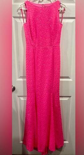 St. John NWT, 's Evening Gown, hott pink, size 0