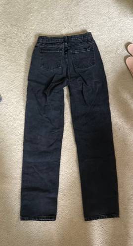 Pretty Little Thing Black High Waisted Straight Leg Jeans