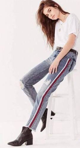 One Teaspoon New!  High Waisted Awesome Baggies Relaxed Leg Striped Jeans