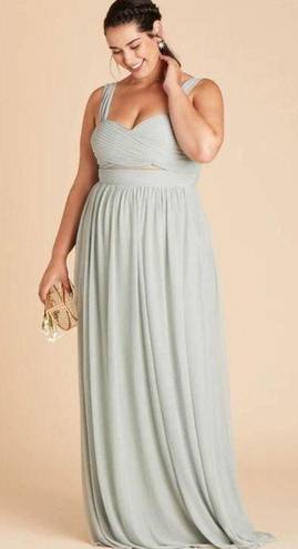 Birdy Grey Elyse Bridesmaid Dress Sage Green Mesh Size 1X