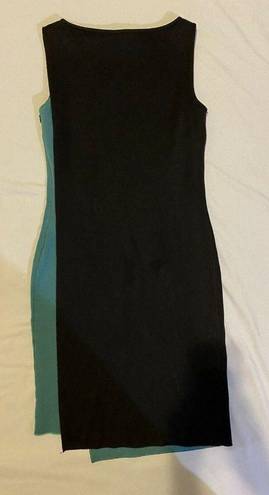 St. John $995 New  XS 0 Sheath Dress Milano Knit Verde Teal Green St 2014 Black