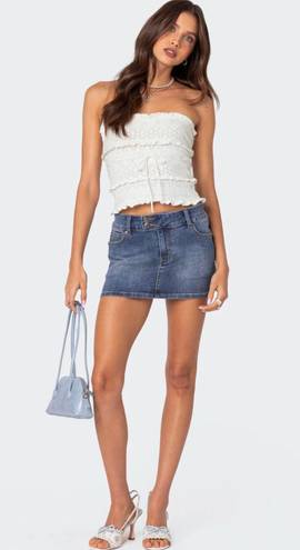 Edikted Denim Mini Skirt