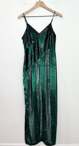 Yumi Kim  Emerald Green Jewel Twinkle Amelia Velvet Maxi dress BHLDN small