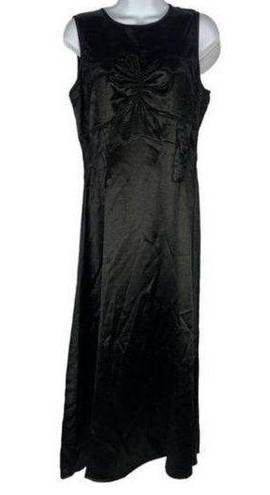 Walter Baker  Women's Shimmery Black Midi Crew Neck Sleeveless Dress Size 4