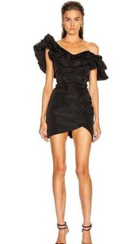 Alexis  Benicia Sheath in Black XLarge Womens Ruffle Cocktail Mini