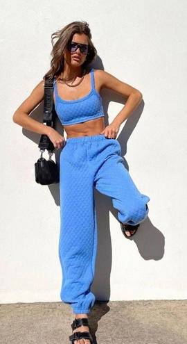 Princess Polly Blue Arabella Cropped Tank Top