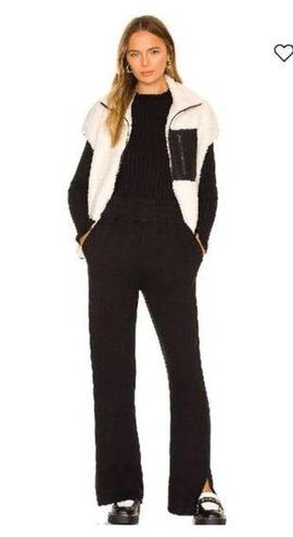 n:philanthropy  Freesia Split Cuff Wide Leg Sweatpants M Black