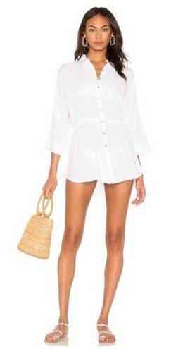 l*space NWT  Pacifica Tunic Cover-Up in White sz M/L