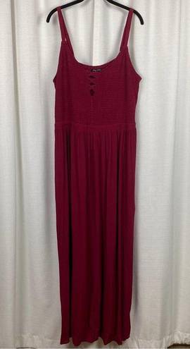 City Chic  Rhubarb Red Riviera Maxi Dress Sz.L(20) NWT