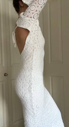 Micas White Boho Bridal Dress