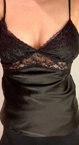 Princess Polly Black Silk Lace Top