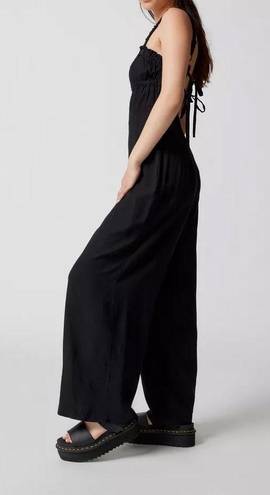 Urban Outfitters Lovas Linen Strappy-Back Jumpsuit