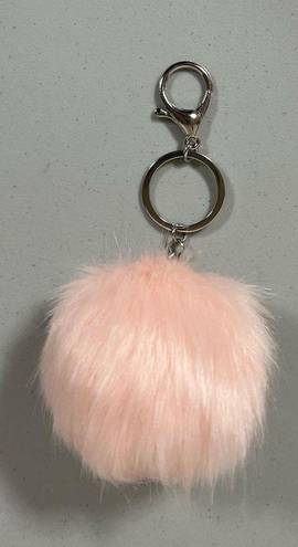 Poof Pink Pastel Fur Furry Fuzzy Pom-Pom Key-Chain Key-Ring Key-Clip Fashion Accessory 🐰✨