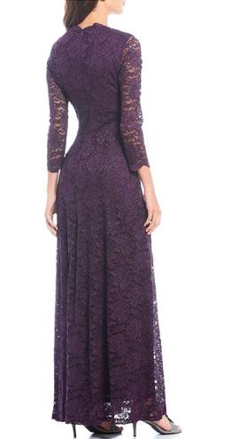 Jessica Howard - LONG SLEEVE METALLIC LACE GOWN JH9M7887