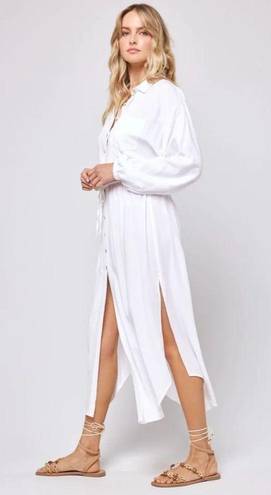 l*space L* Logan Midi Swim Cover Up Dress in White Size Small