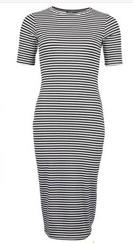 Sans Souci Striped Midi Dress Size M.