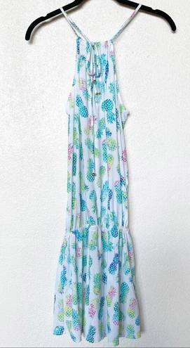 PilyQ  Pull On Pineapple Swim Cover Up Dress Size M/L