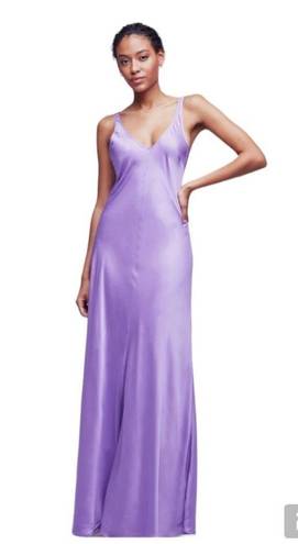 L'Agence Clea Maxi Slip Dress Size Orchid/Lavender/purple 6 Orchid