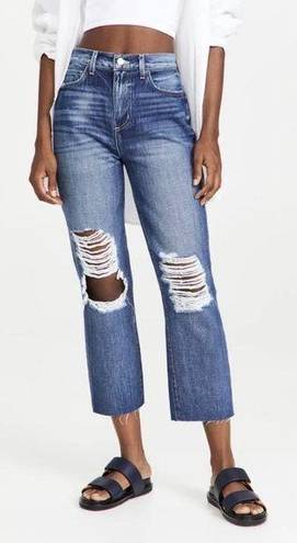 L'Agence NWT L’ Agence Denim Adele High Rise Crop Stove Pipe Jeans Newberry Blue Size 29