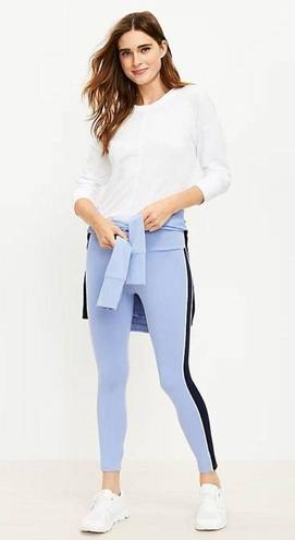 Lou & grey LOFT  Athletic Colorblock Luvstretch Pocket Leggings Periwinkle Navy M