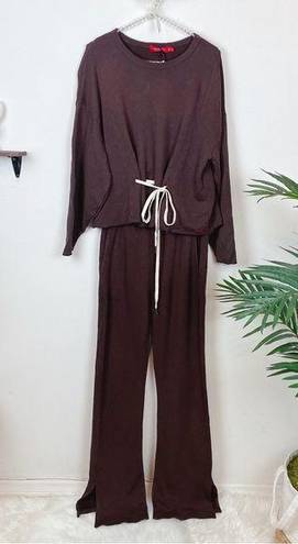 n:philanthropy  Zen Sweatshirt & Sweatpants Set Chocolate