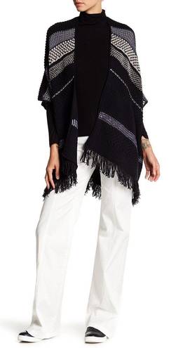 Joie Jolana women’s slouchy fringe hem open knit cardigan size XXS S