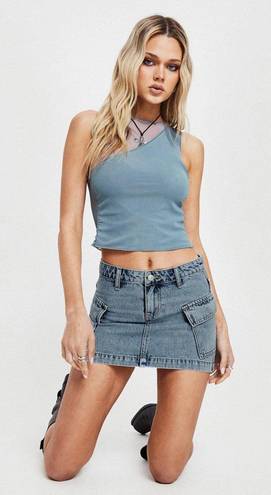 Princess Polly Mini Denim Cargo Skirt