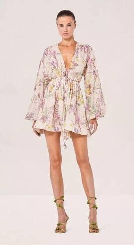 Alexis  Behati Dress in Floral Embroidered Medium New Womens Floral Mini