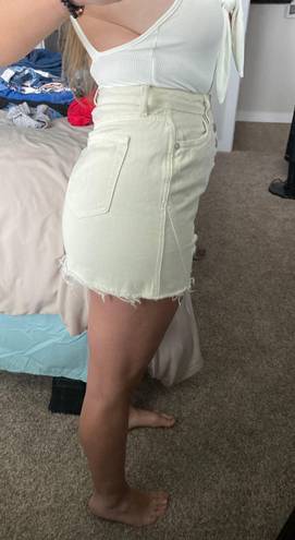 Free People Khaki Mini Skirt