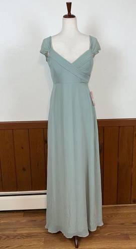 Birdy Grey Pretty New  Spence Sage Chiffon Gown!