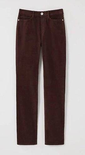 J.Jill  Corduroy Jeans Pants Sz Petite M Straight Leg Brown 5 Pocket New​