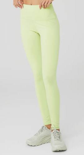 Alo Yoga HIGH-WAIST AIRBRUSH LEGGING Iced Green Tea Large. NWT