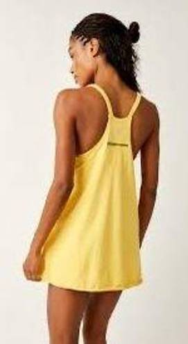 Free People Movement Hot Shot Mini Dress | NWOT | small | Mango Yellow