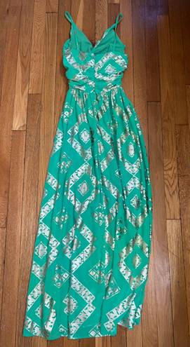 JardinVue Green Maxi Dress Size XS